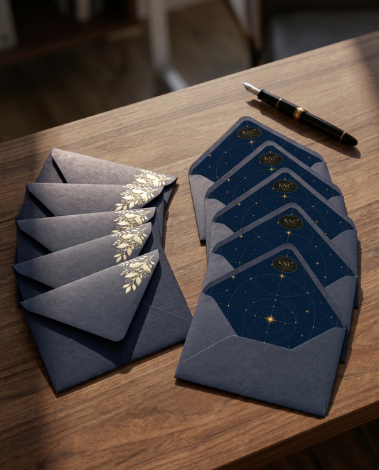 KNC Luxury Envelope Set (10 Pack) – Midnight Stars Liner